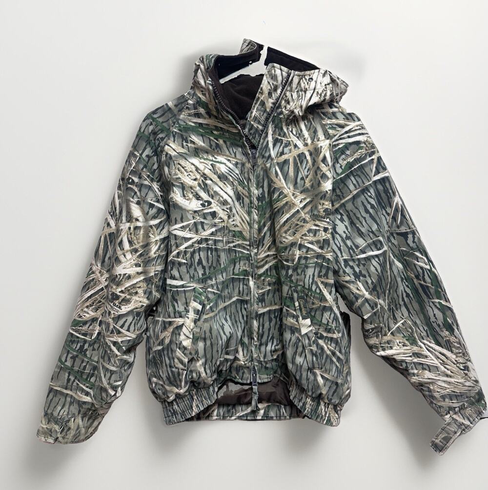 Gamehide Youth Size XL Camo Hunting Jacket Mossy Oak Insulated Hooded Coat